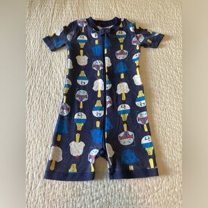 EUC Hanna Andersson Star Wars Short Sleeve One Piece Pajama Size 3T